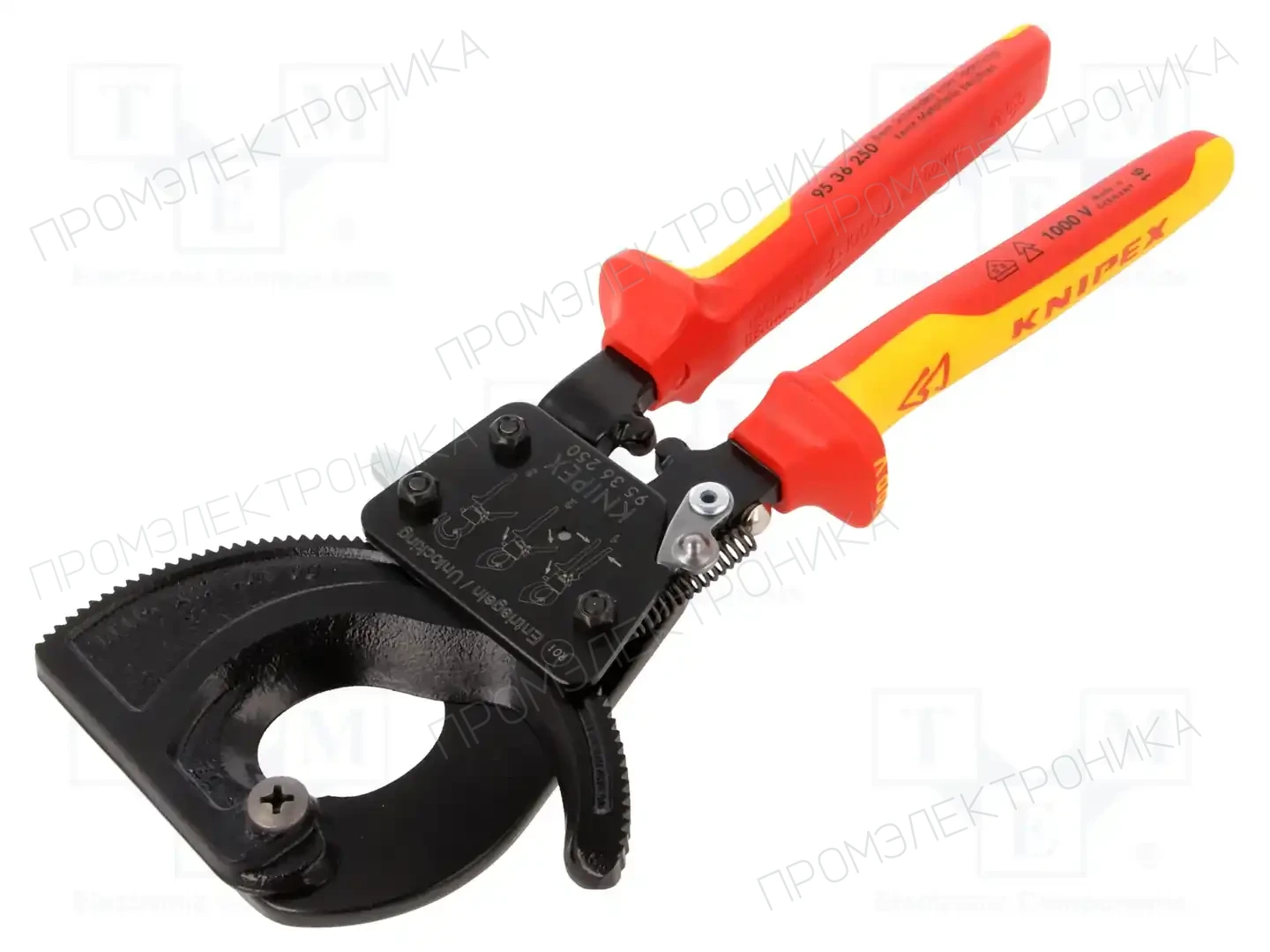 KNIPEX 95 36 250 — Ножницы для кабелей и стальных тросов