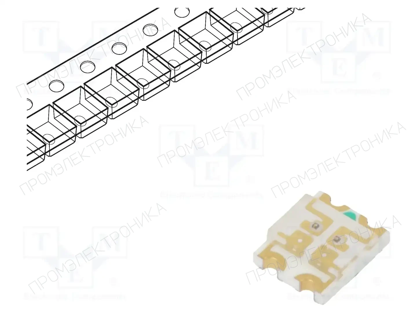 EVERLIGHT 15-22SURSYGC/S530-A3/E2/TR8 — Светодиоды SMD цветные