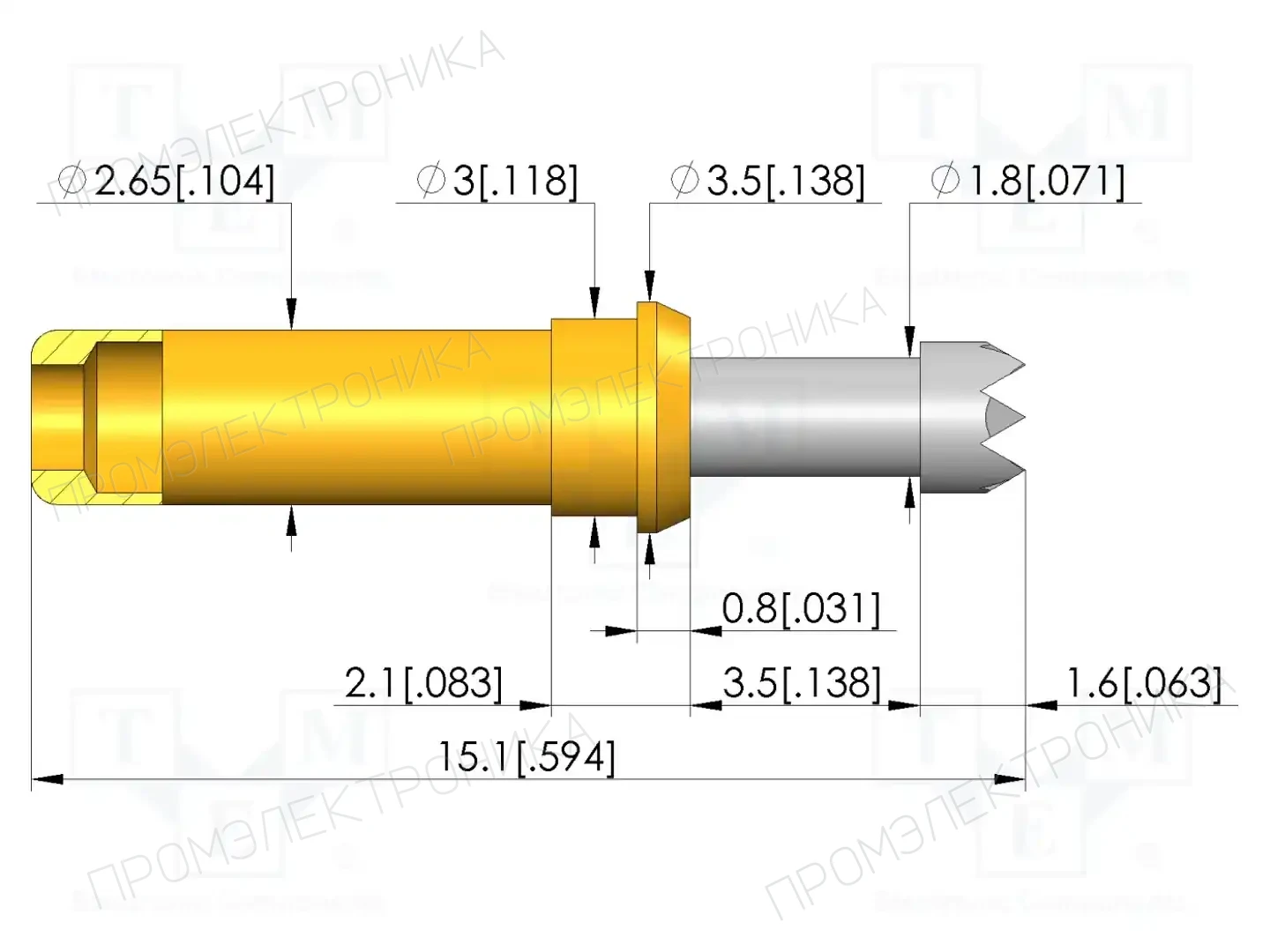 INGUN GKS-913 306 230 R 0802 0 — Измерительные щупы
