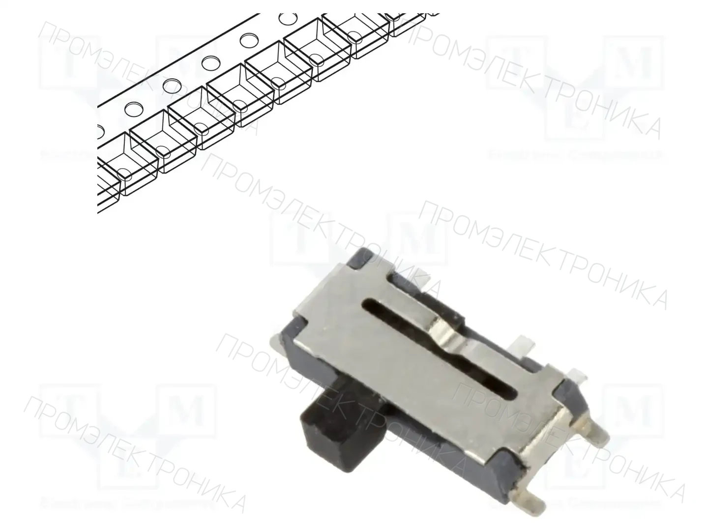 Same Sky® SLW-66527511-SMT-TR — Переключатели ползунковые