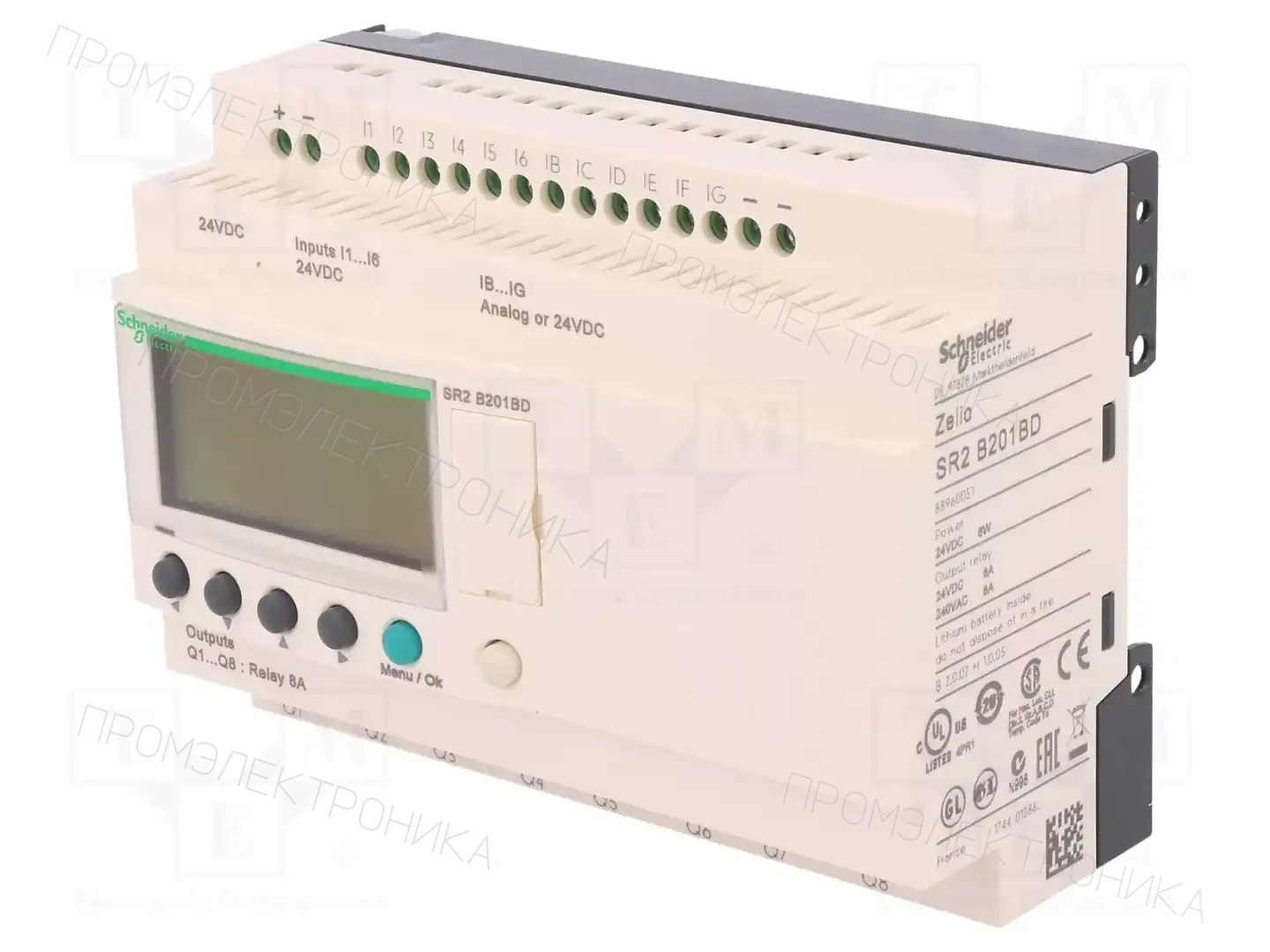 SCHNEIDER ELECTRIC SR2B201BD — Реле прогр. основные модули