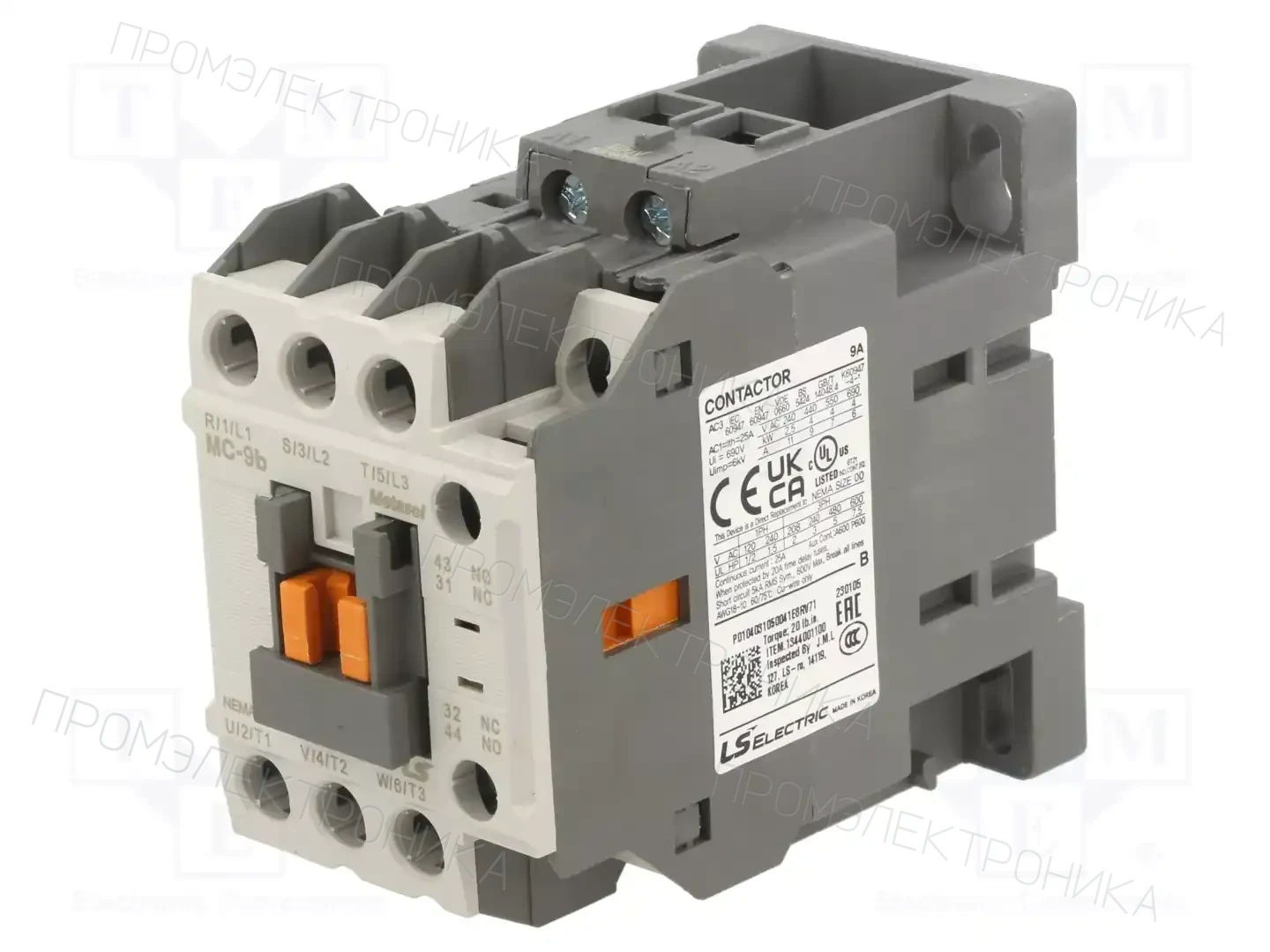 LS ELECTRIC MC-9B 400VAC 1A1B — Контакторы - главные модули