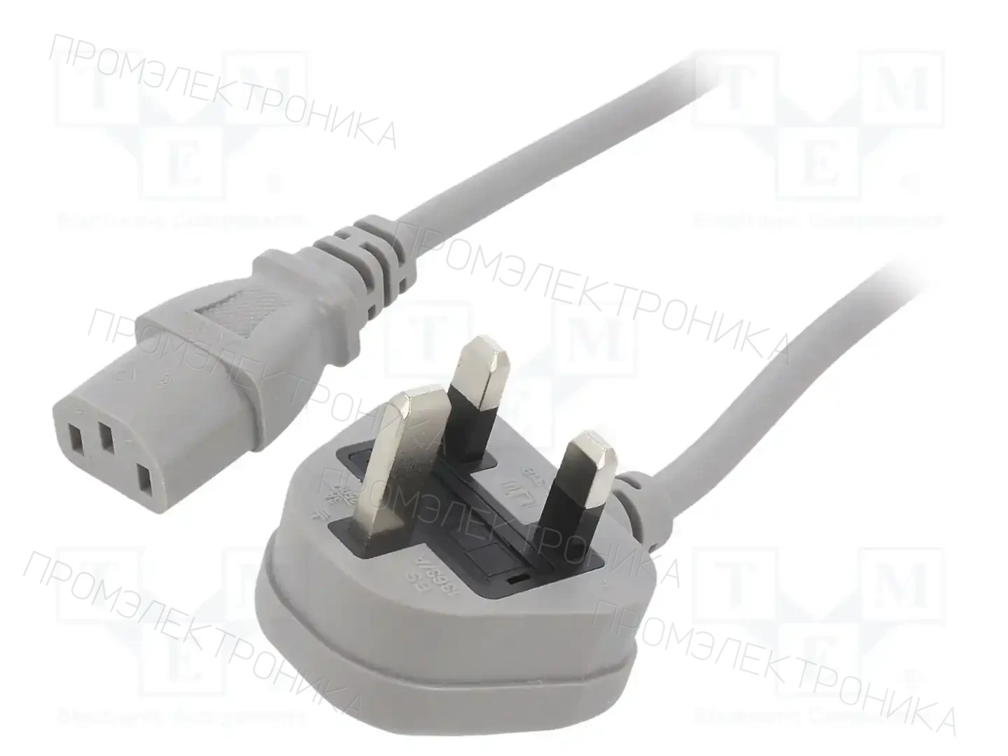 LIAN DUNG LT-318(3A)+501 3X0.75 GRY 2M — Кабели питания компьютерные и универс
