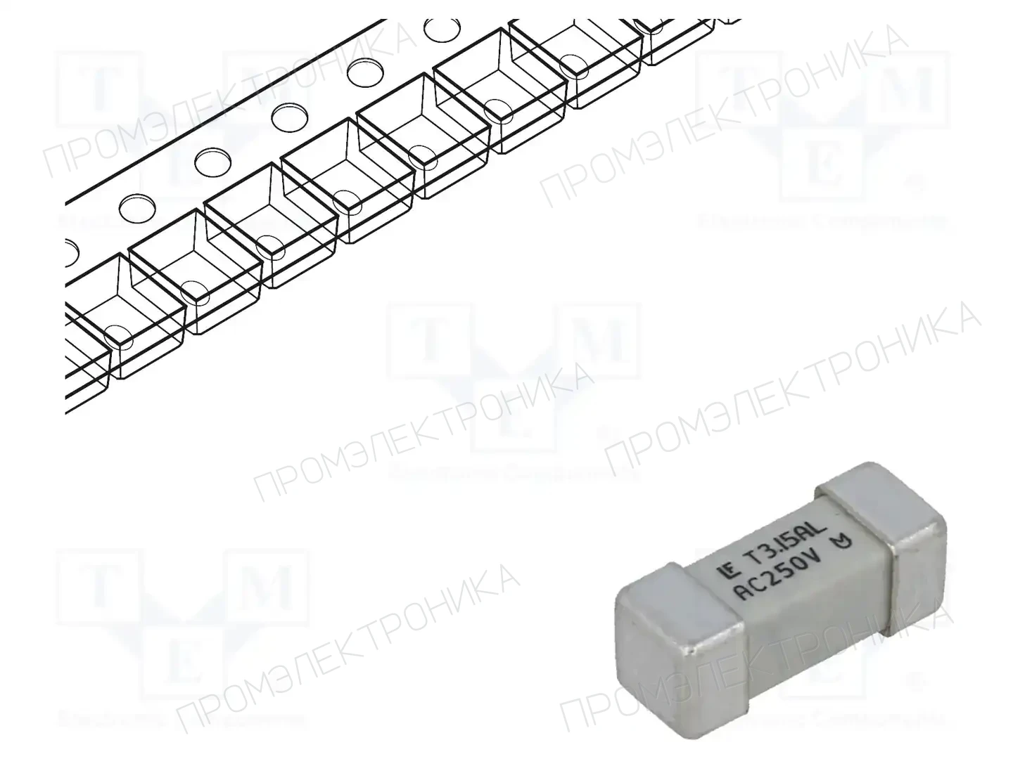 LITTELFUSE 04653.15DR — Предохранители SMD UMT медленные