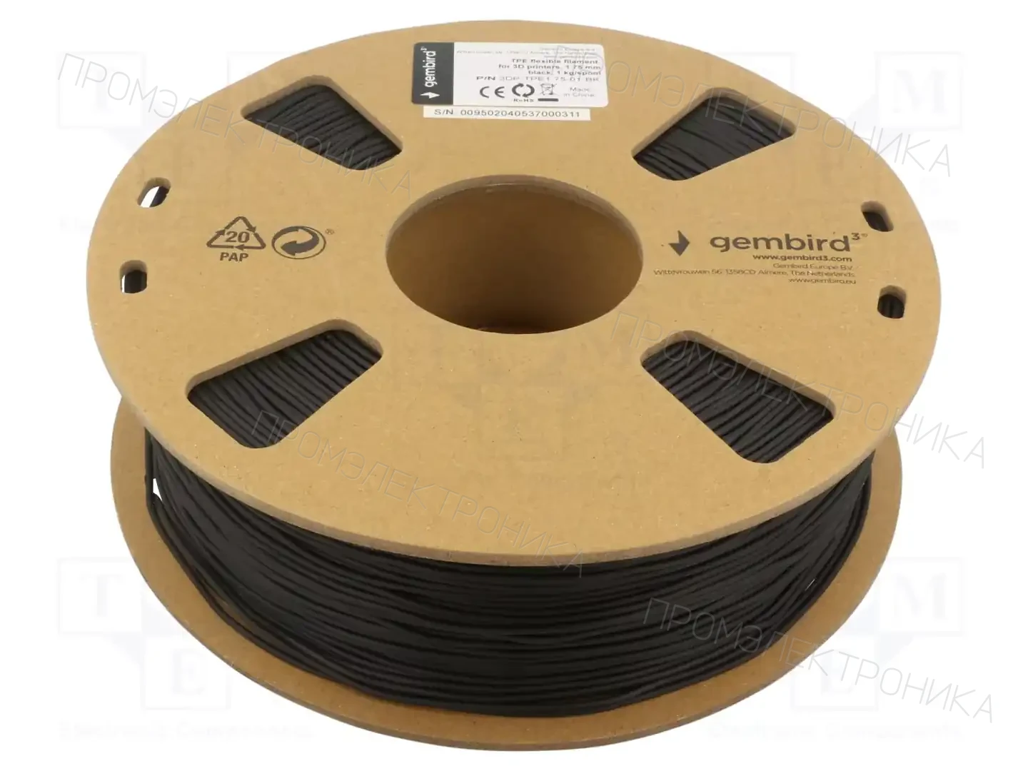 GEMBIRD 3DP-TPE1.75-01-BK — Принтеры 3D и аксессуары