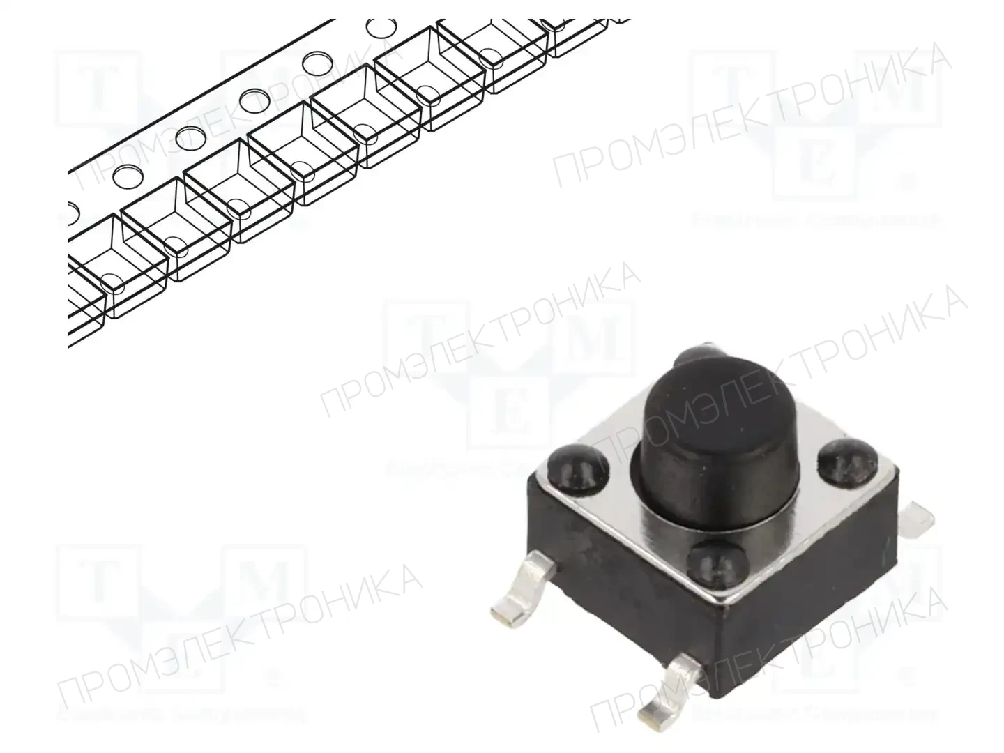 CONNFLY DS1042-03-118KKR16010 — Микропереключатели TACT