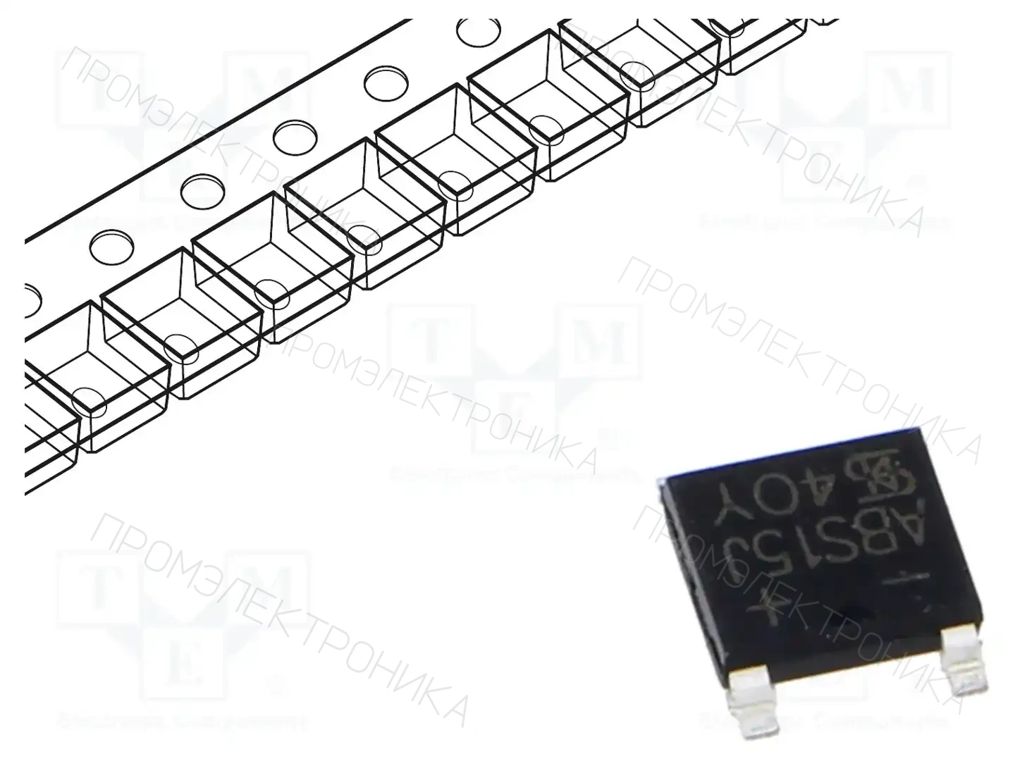 TAIWAN SEMICONDUCTOR ABS15J — Однофазные мосты диодные SMD/THT