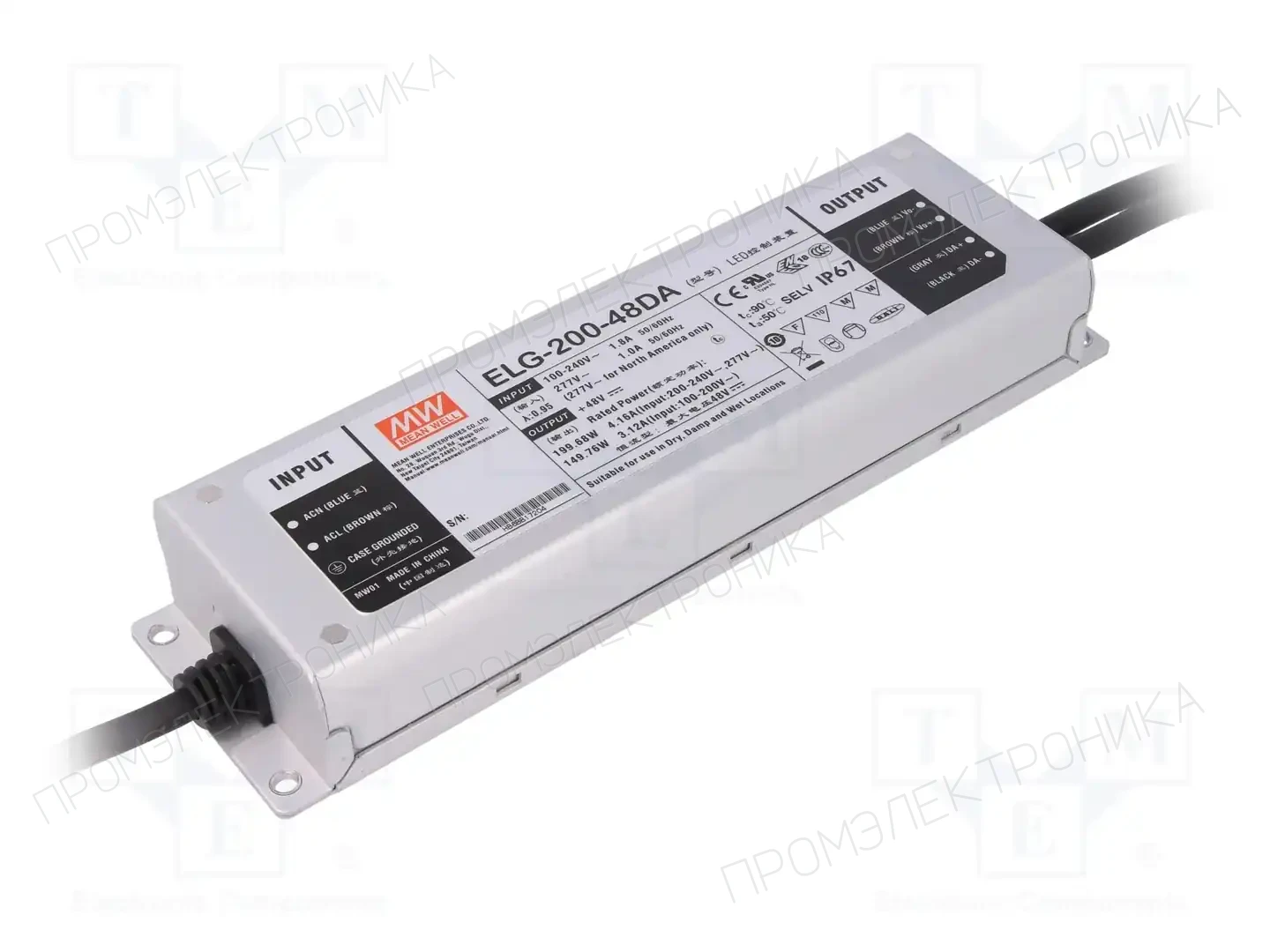 MEAN WELL ELG-200-48DA — Блоки питания для LED