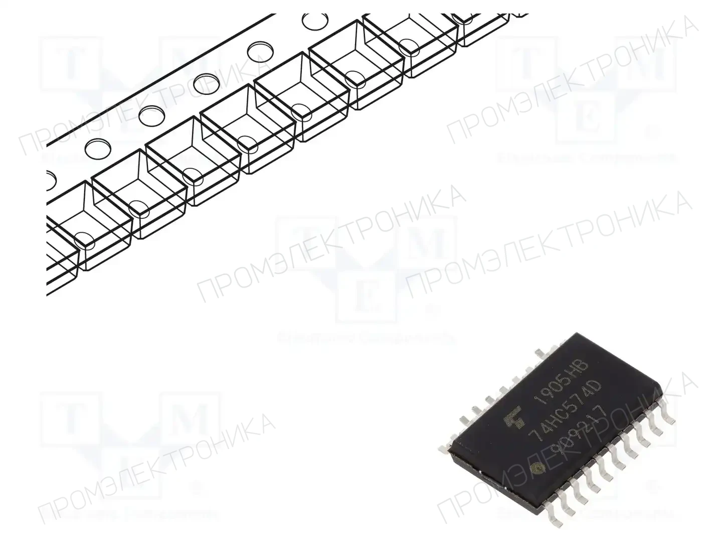 TOSHIBA 74HC574D(BJ) — Триггеры