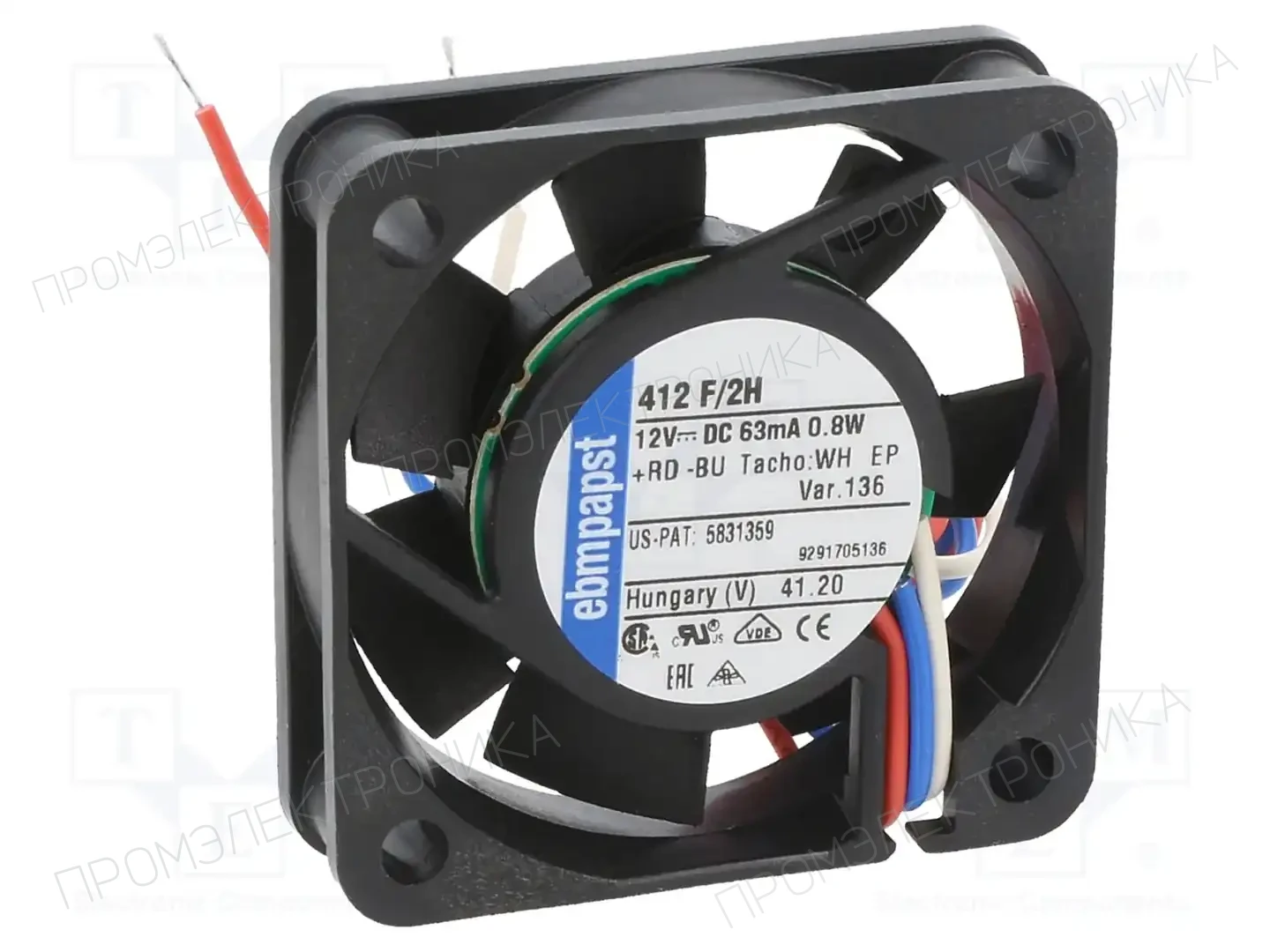 EBM-PAPST 412F/2H-136 — Вентиляторы DC 12V