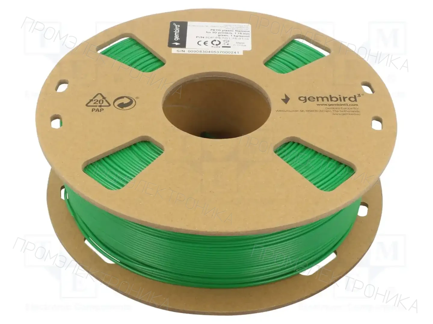 GEMBIRD 3DP-PETG1.75-01-G — Принтеры 3D и аксессуары