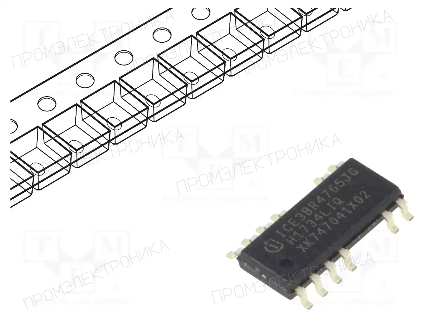 Infineon Technologies ICE3BR4765JGXUMA1 — Регуляторы напряжения - микросхемы ШИМ