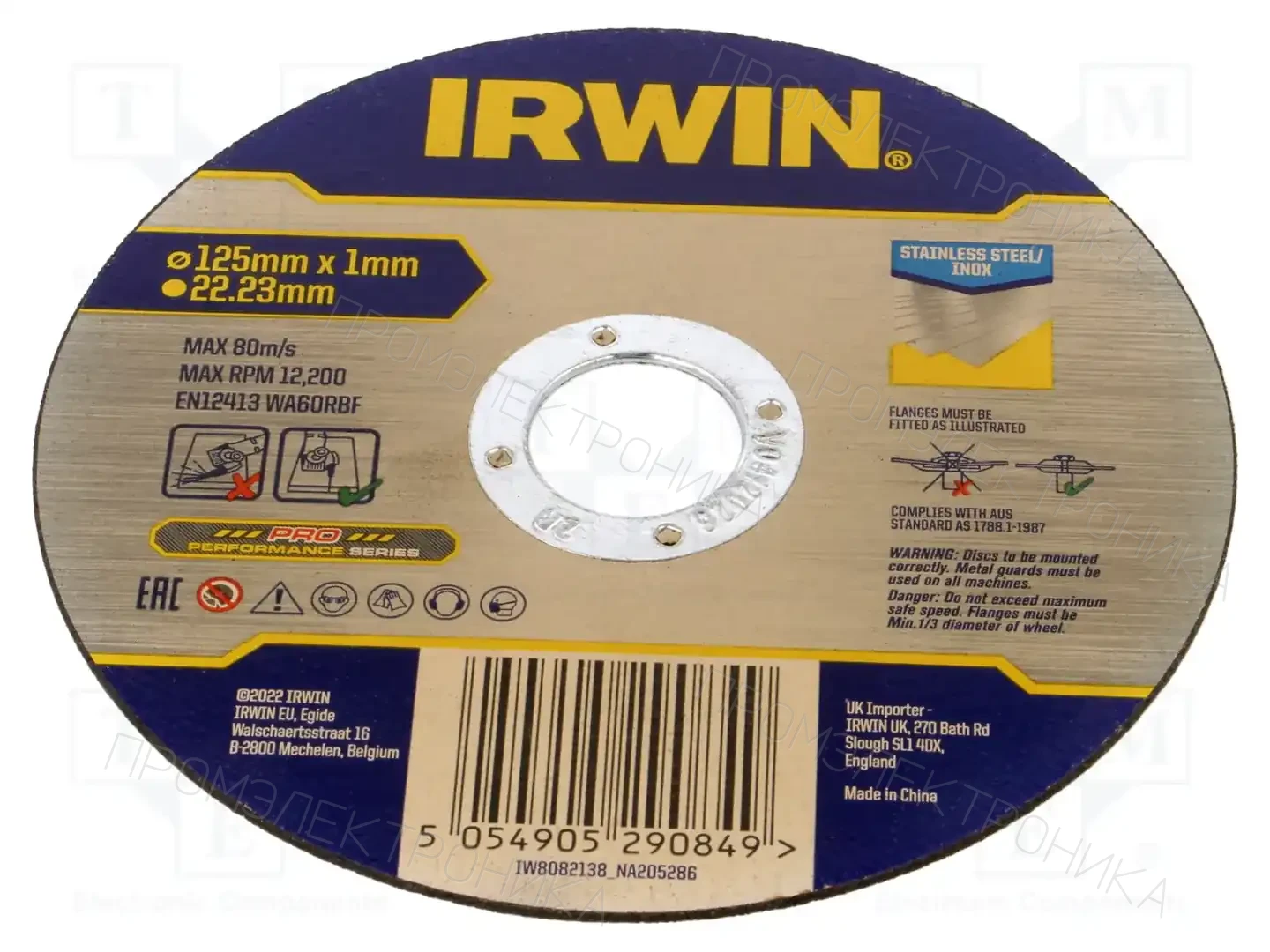 IRWIN IW8082138 — Диски для резки и шлифовки