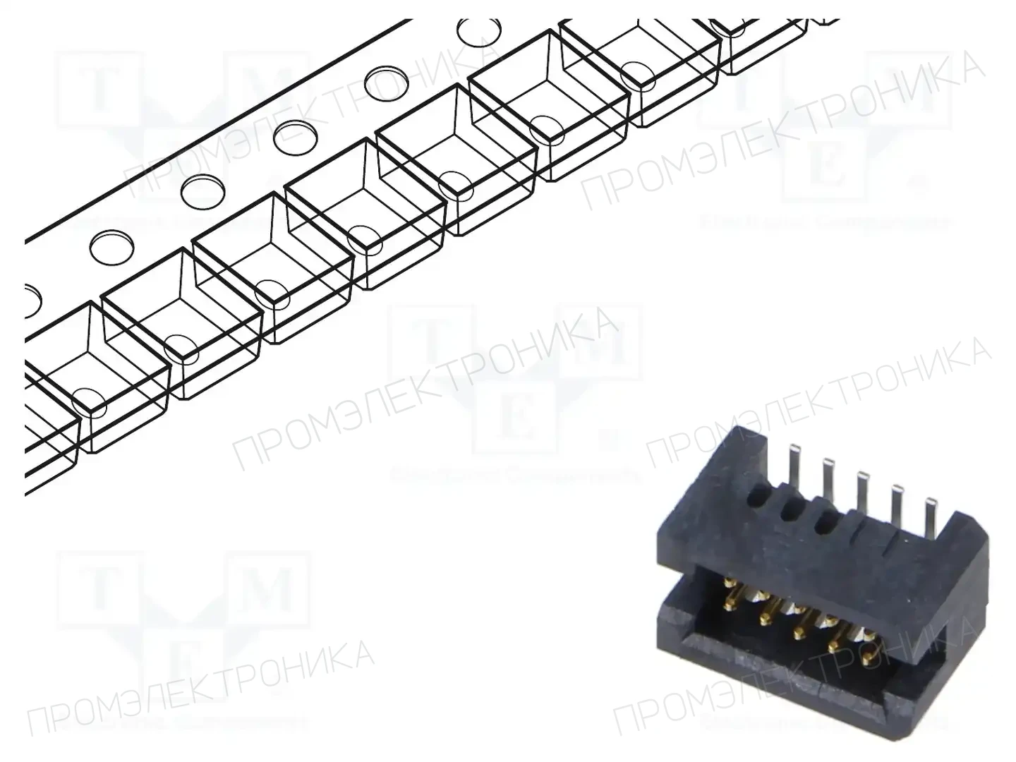 SAMTEC TFM-105-02-S-D-P-TR — Разъeмы пластина - пластина