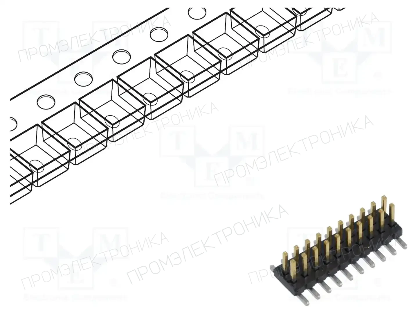 SAMTEC FTS-110-01-L-DV-P-TR — Разъeмы пластина - пластина