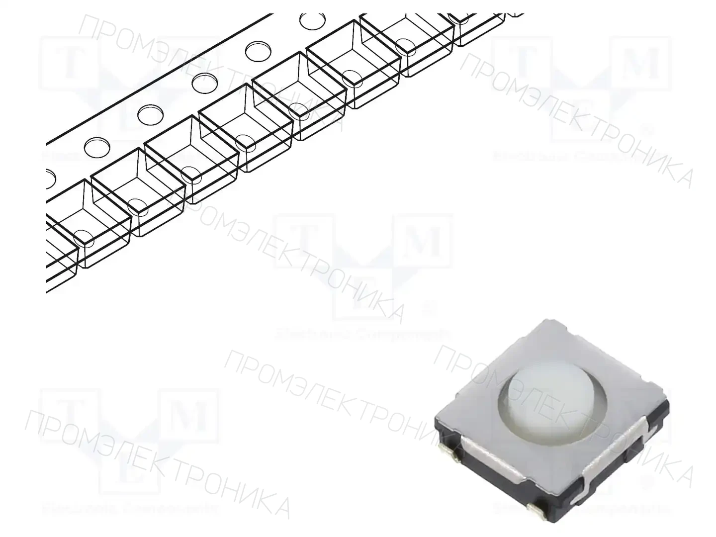PANASONIC EVQQ2D02W — Микропереключатели TACT