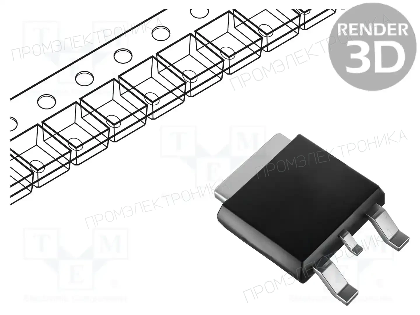 onsemi NCP1117DTARKG — Стабилизаторы напряжения регулир. LDO