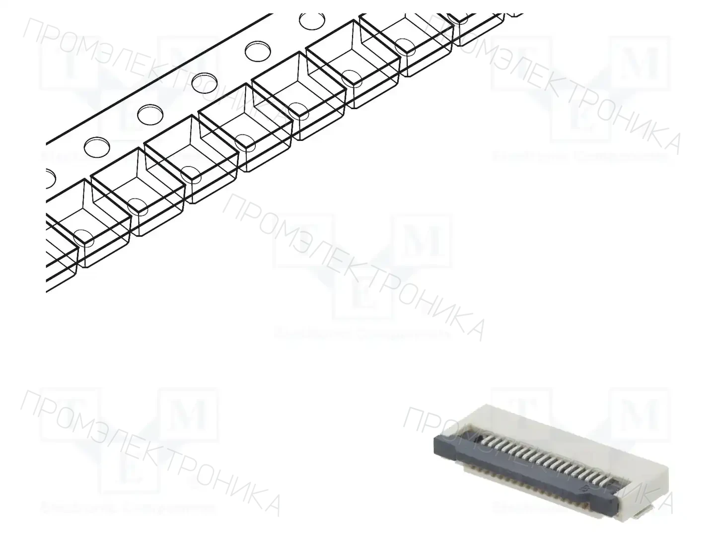CONNFLY DS1020-11-18VBT1-R — Разъeмы FFC/FPC растр 0,5мм