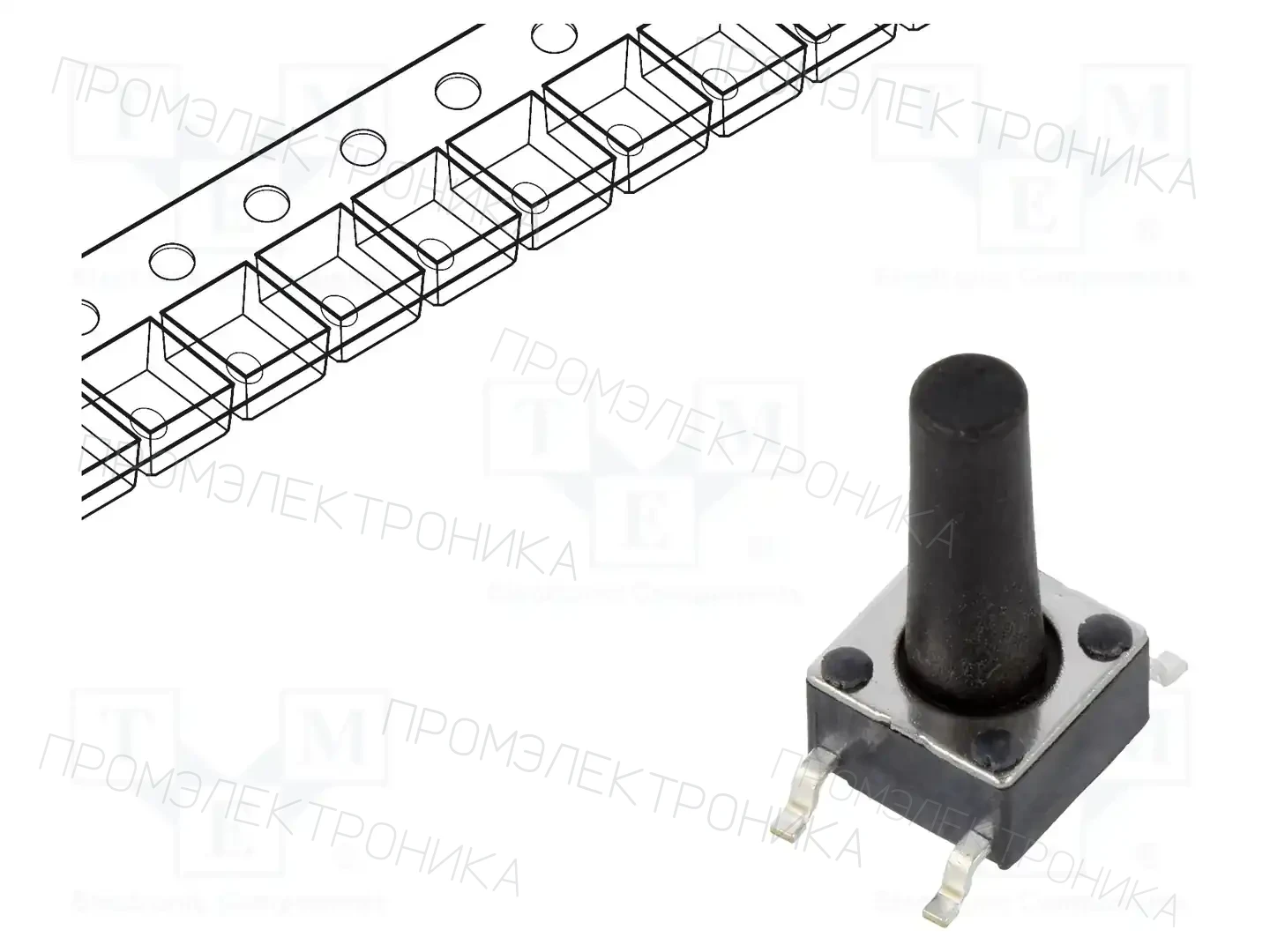 E-SWITCH TL3301DF160QG — Микропереключатели TACT