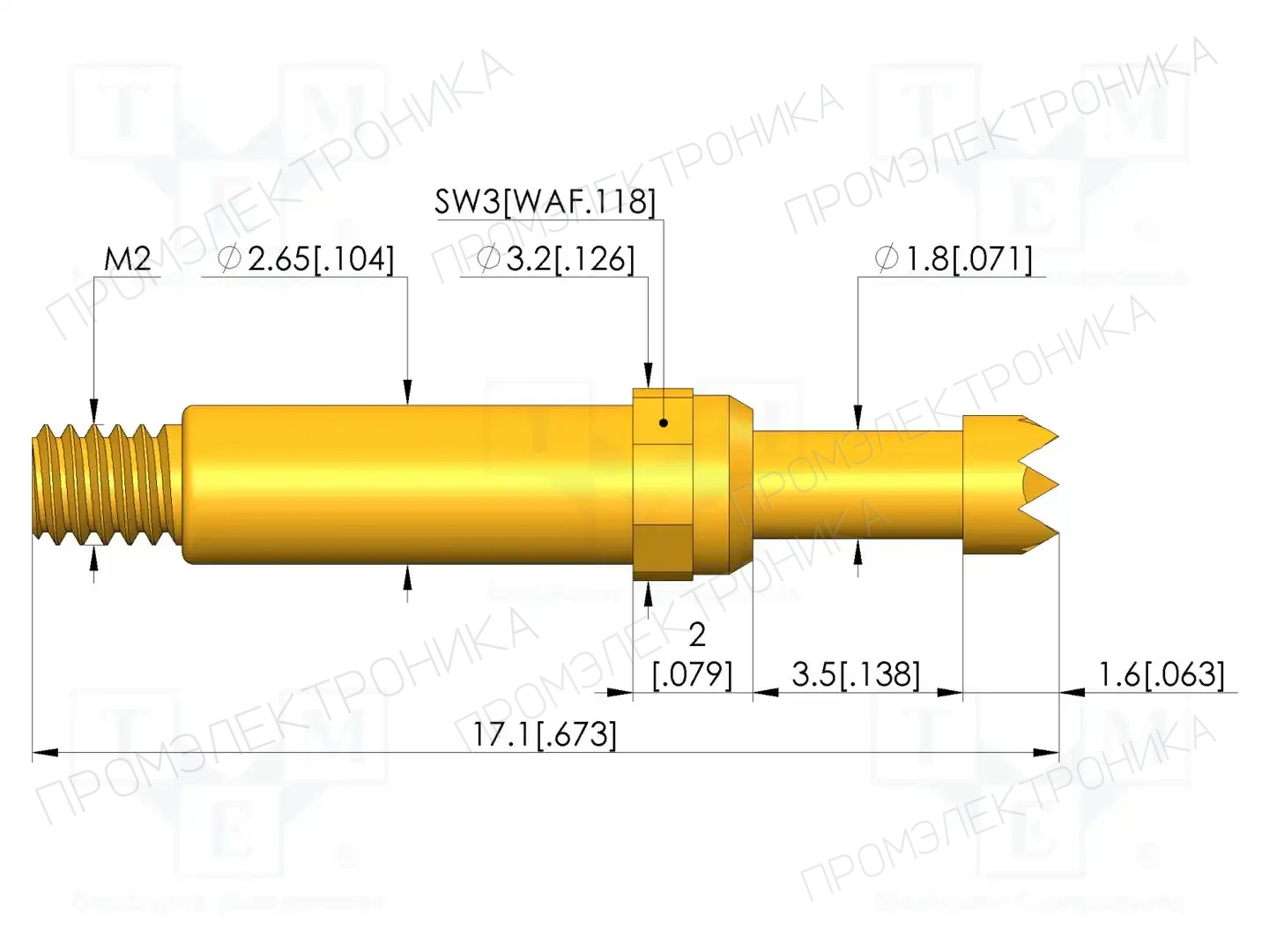 INGUN GKS-913 306 230 A 0802 M — Измерительные щупы