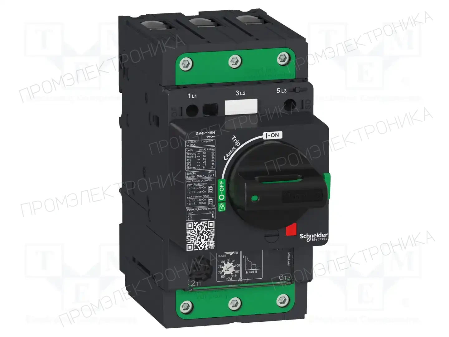SCHNEIDER ELECTRIC GV4P115B — Выключатели двигательные