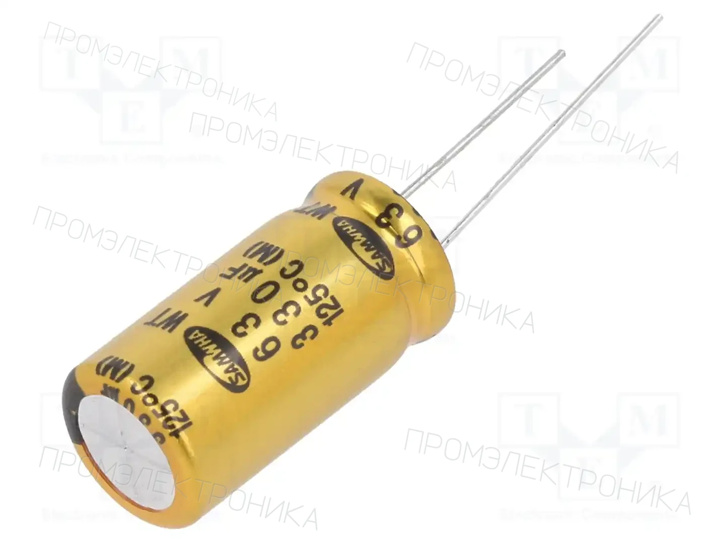 SAMWHA WT1J337M12025BB — Конденсаторы электролитические THT