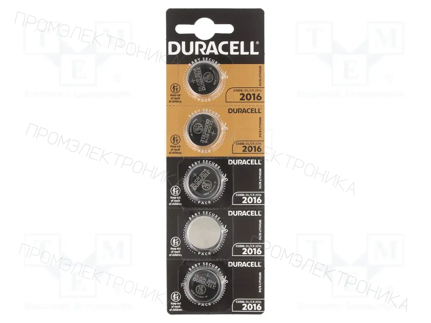 DURACELL CR2016 B5 — Батареи