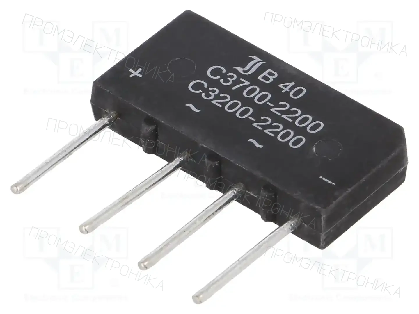 DIOTEC SEMICONDUCTOR B40C3700A — Однофазные мосты диодные плоские