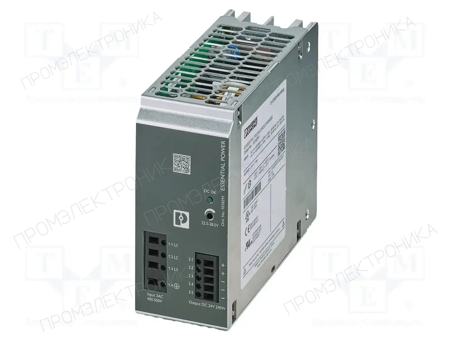 PHOENIX CONTACT ESSENTIAL-PS/3AC/24DC/240W/EE — Блоки питания на DIN-рейку