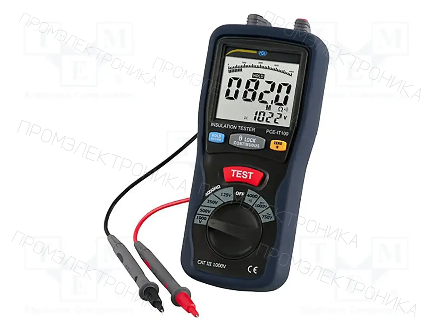 PCE INSTRUMENTS PCE-IT100 — Измерители активного сопротивл. изоляции