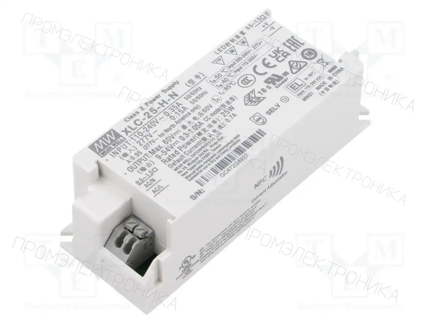 MEAN WELL XLC-25-H-N — Блоки питания для LED