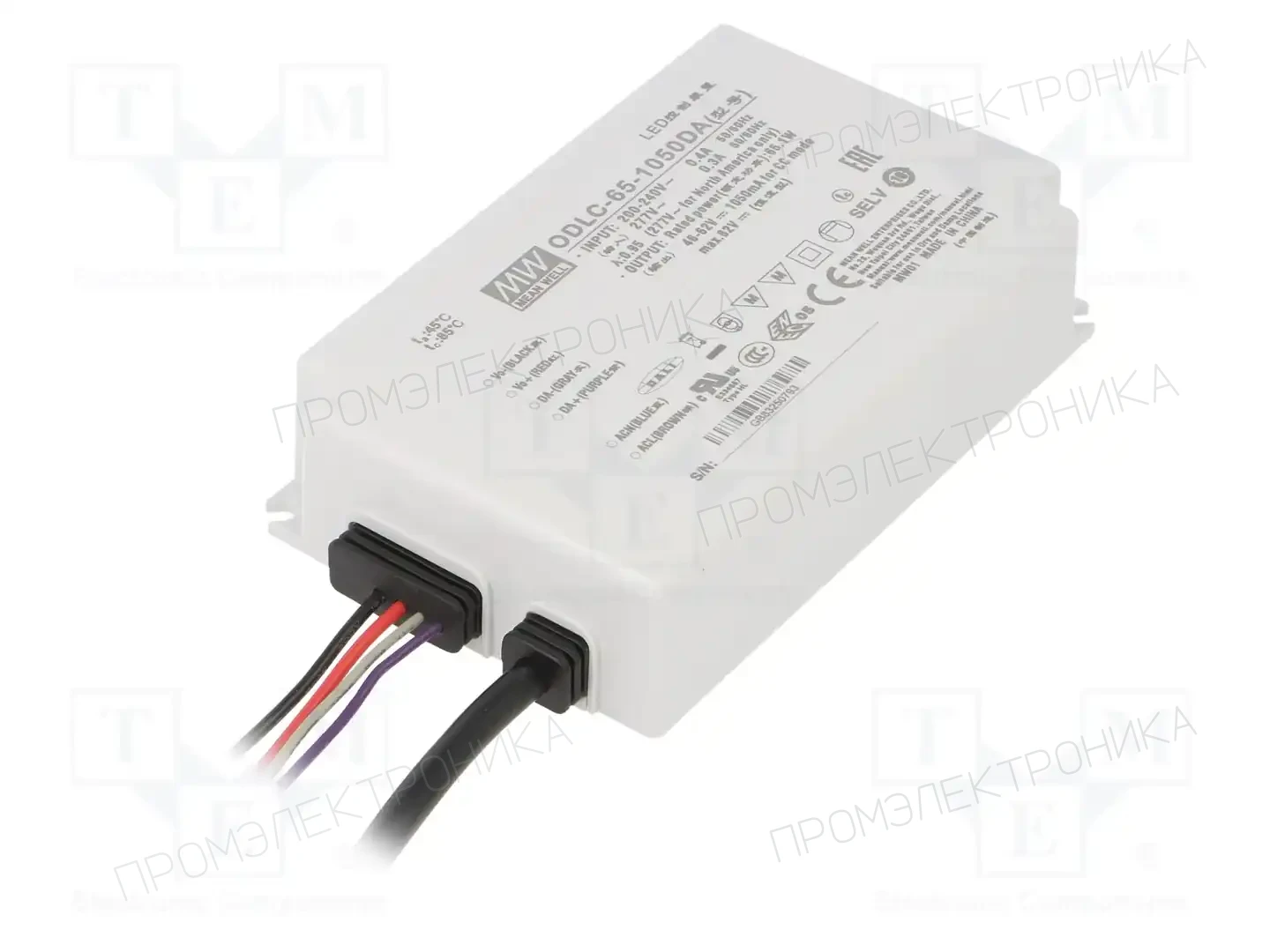 MEAN WELL ODLC-65-1050DA — Блоки питания для LED