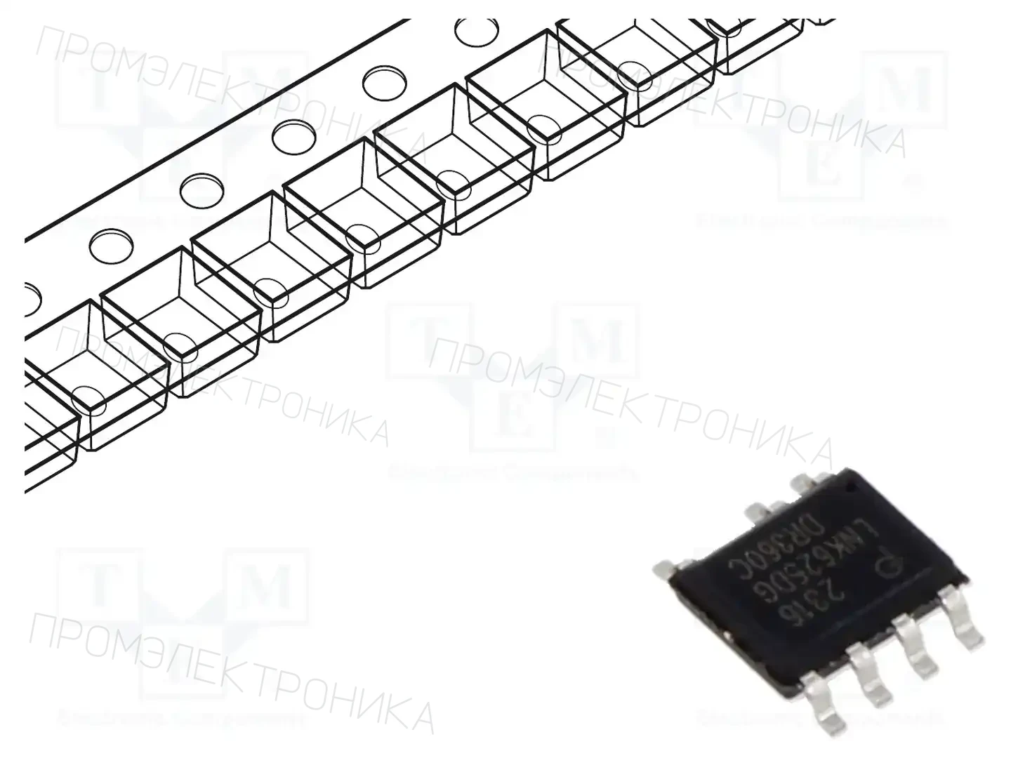 POWER INTEGRATIONS LNK625DG-TL — Регуляторы напряжения - микросхемы DC/DC