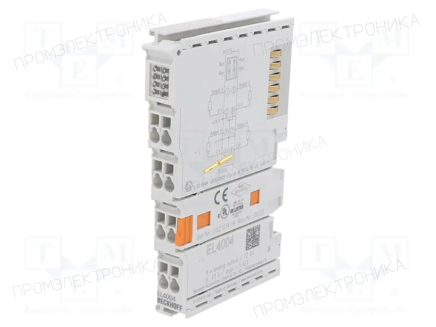 Beckhoff Automation EL4004 — Системы и модули ввода/вывода (I/O)
