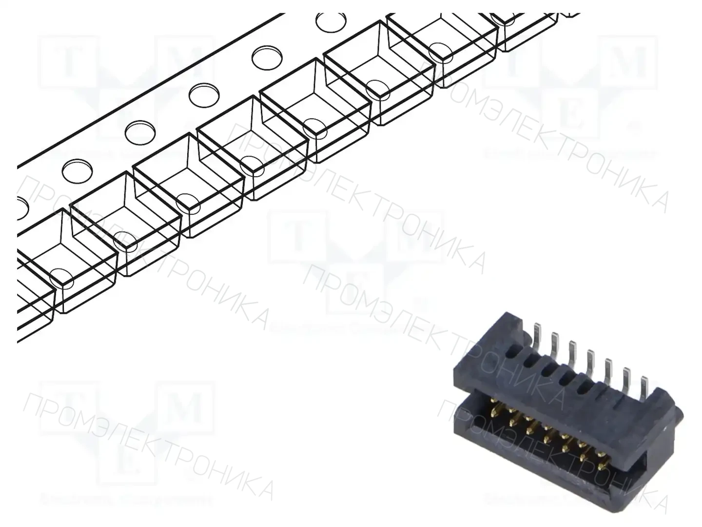 SAMTEC TFM-107-02-L-D-A-K-TR — Разъeмы пластина - пластина