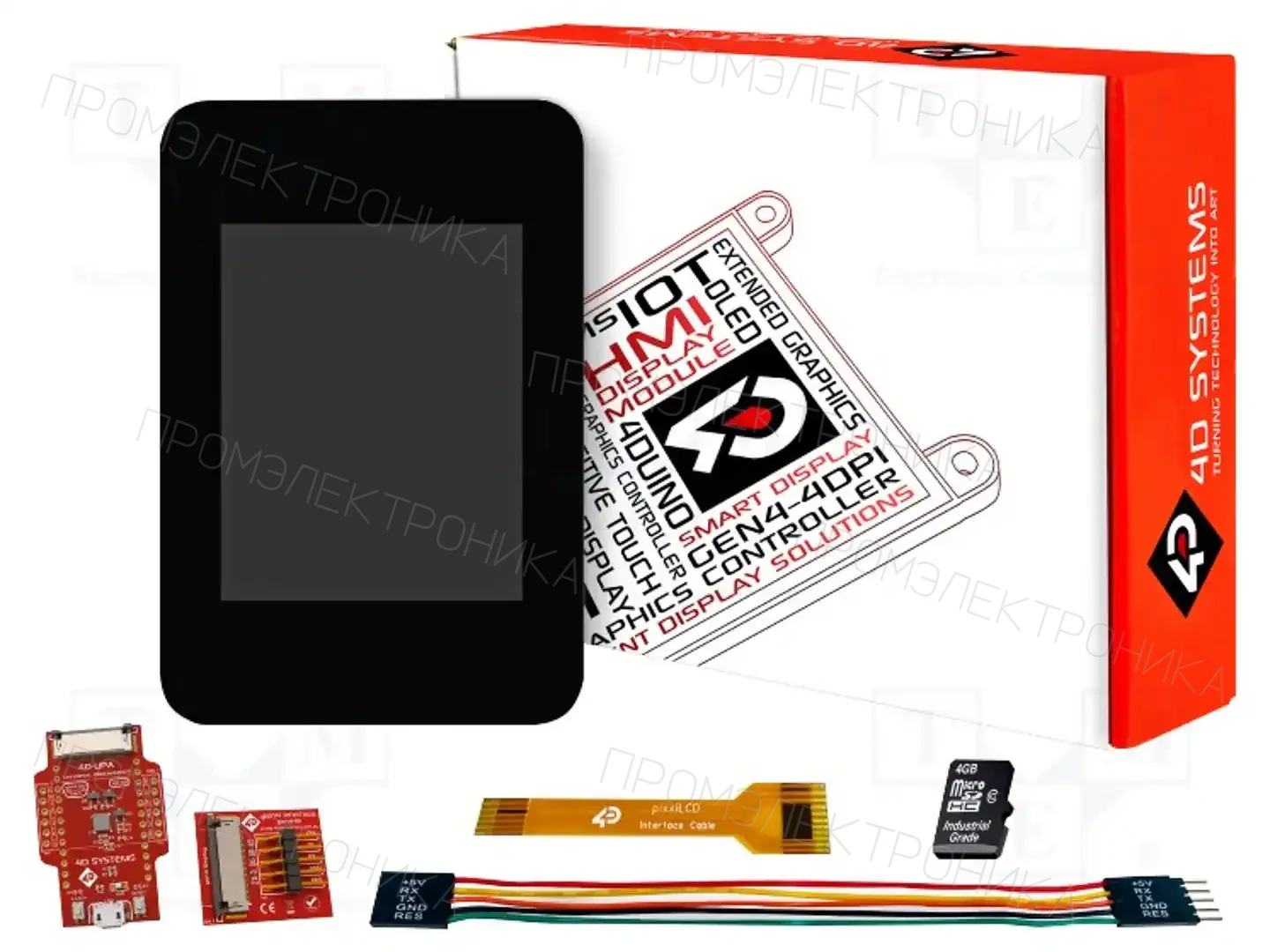4D Systems SK-PIXXILCD-20P2-CTP-CLB — Интеллигентные дисплеи