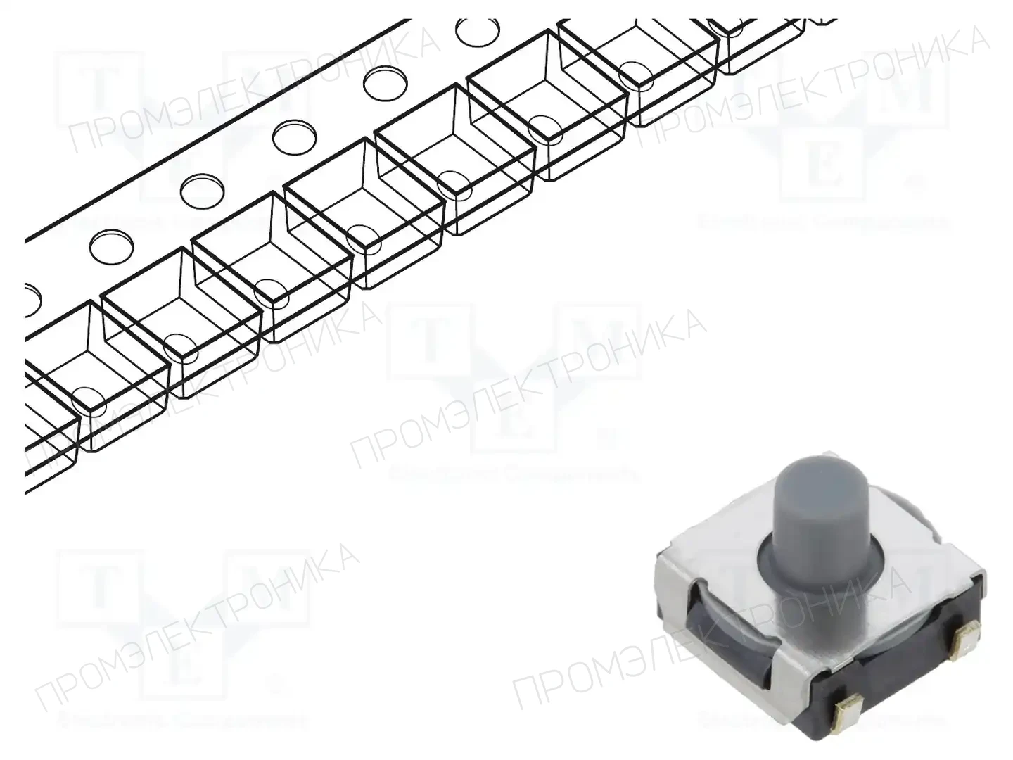OMRON Electronic Components B3SL1020P — Микропереключатели TACT