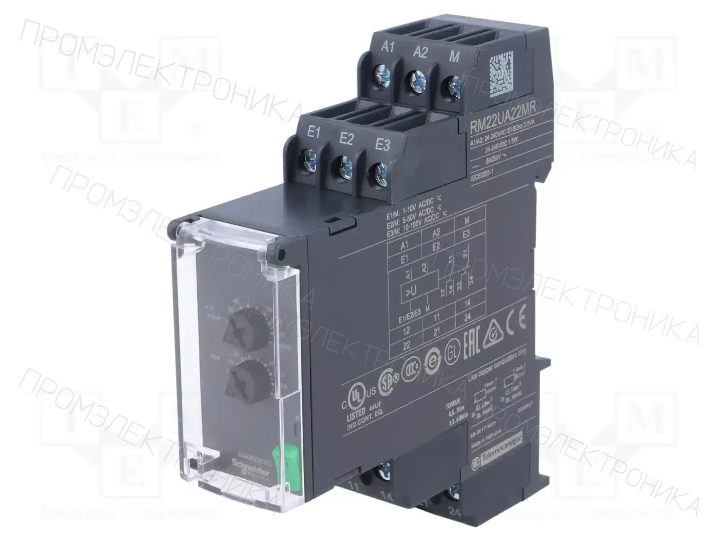 SCHNEIDER ELECTRIC RM22UA22MR — Контрольные реле