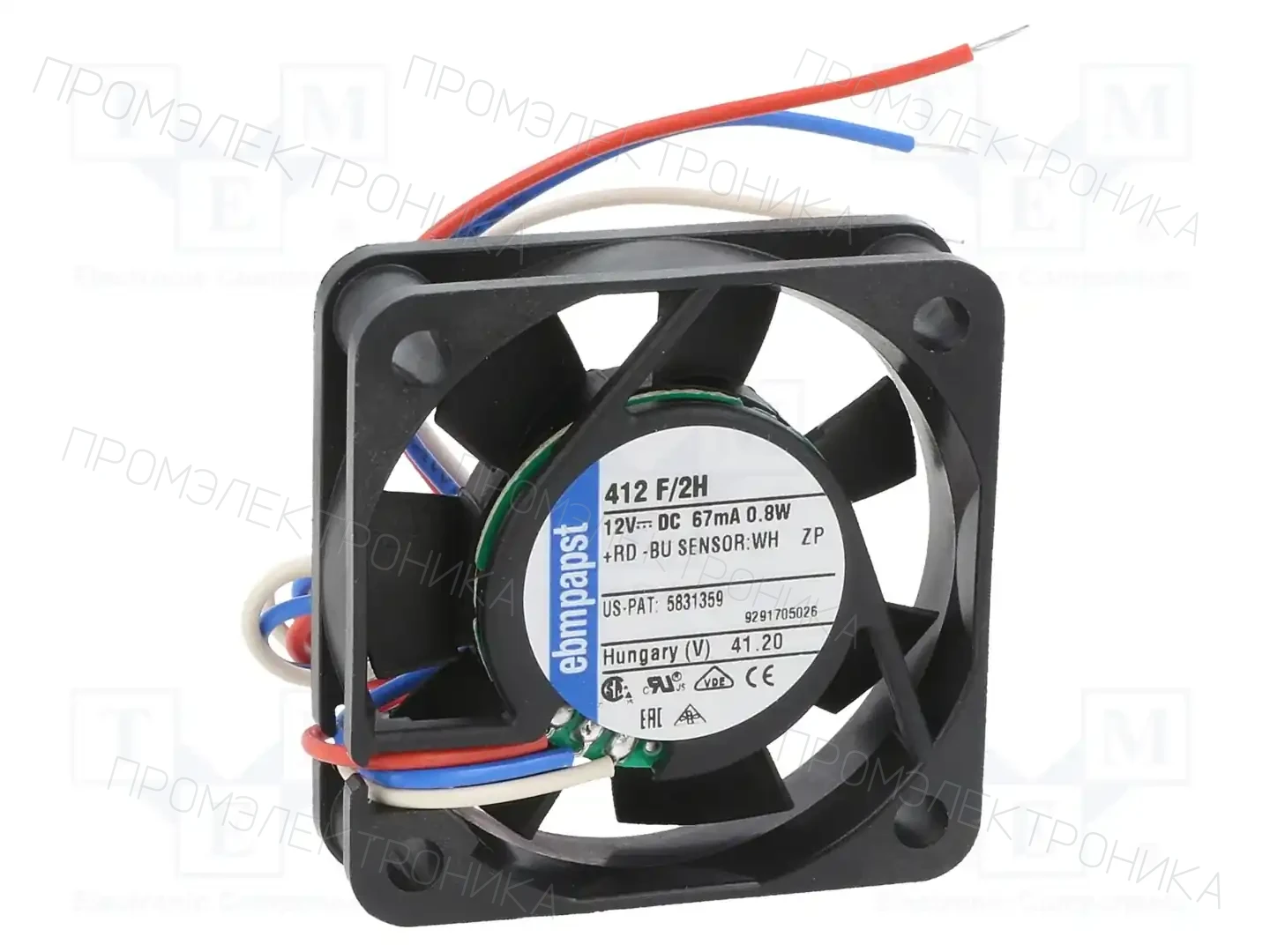 EBM-PAPST 412F/2H — Вентиляторы DC 12V