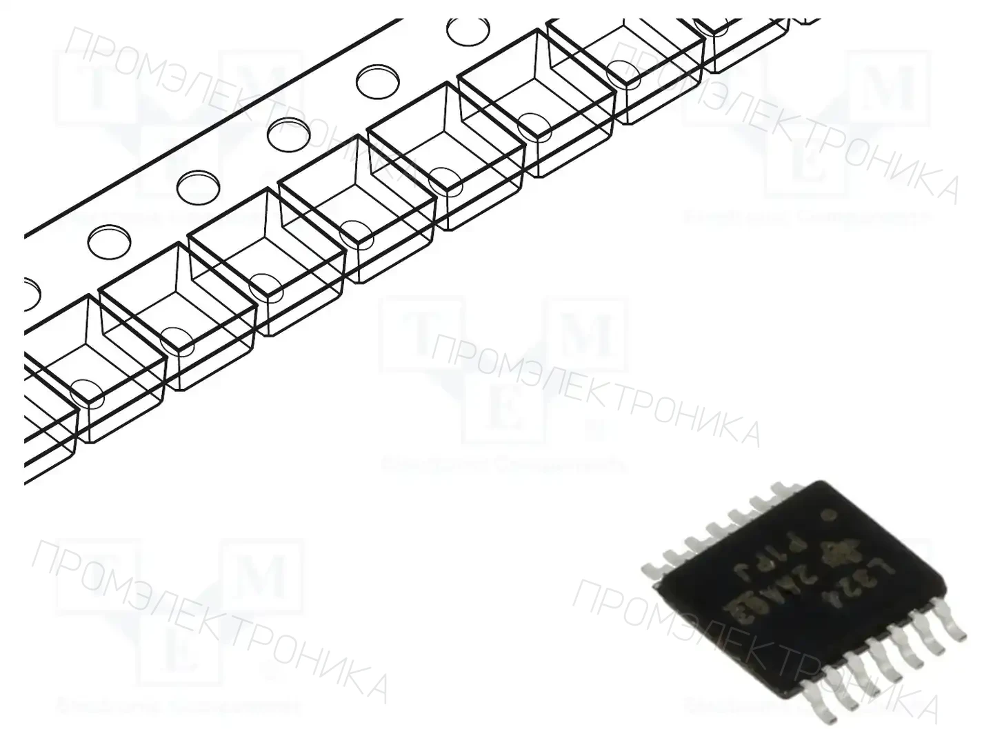 Texas Instruments LM324PWR — Операционные усилители SMD