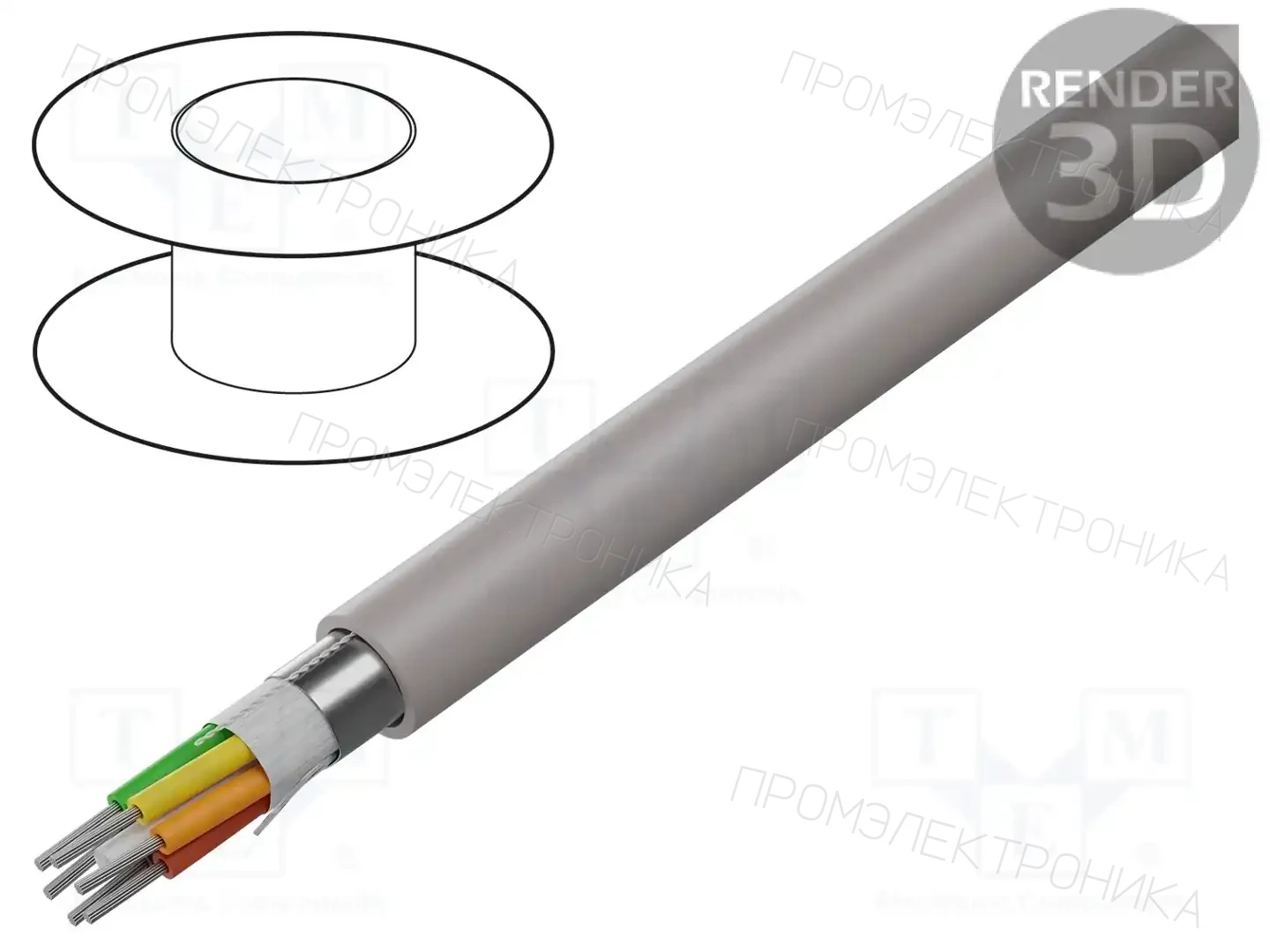 ALPHA WIRE 78106 SL001 — Провода многожильные экранированные