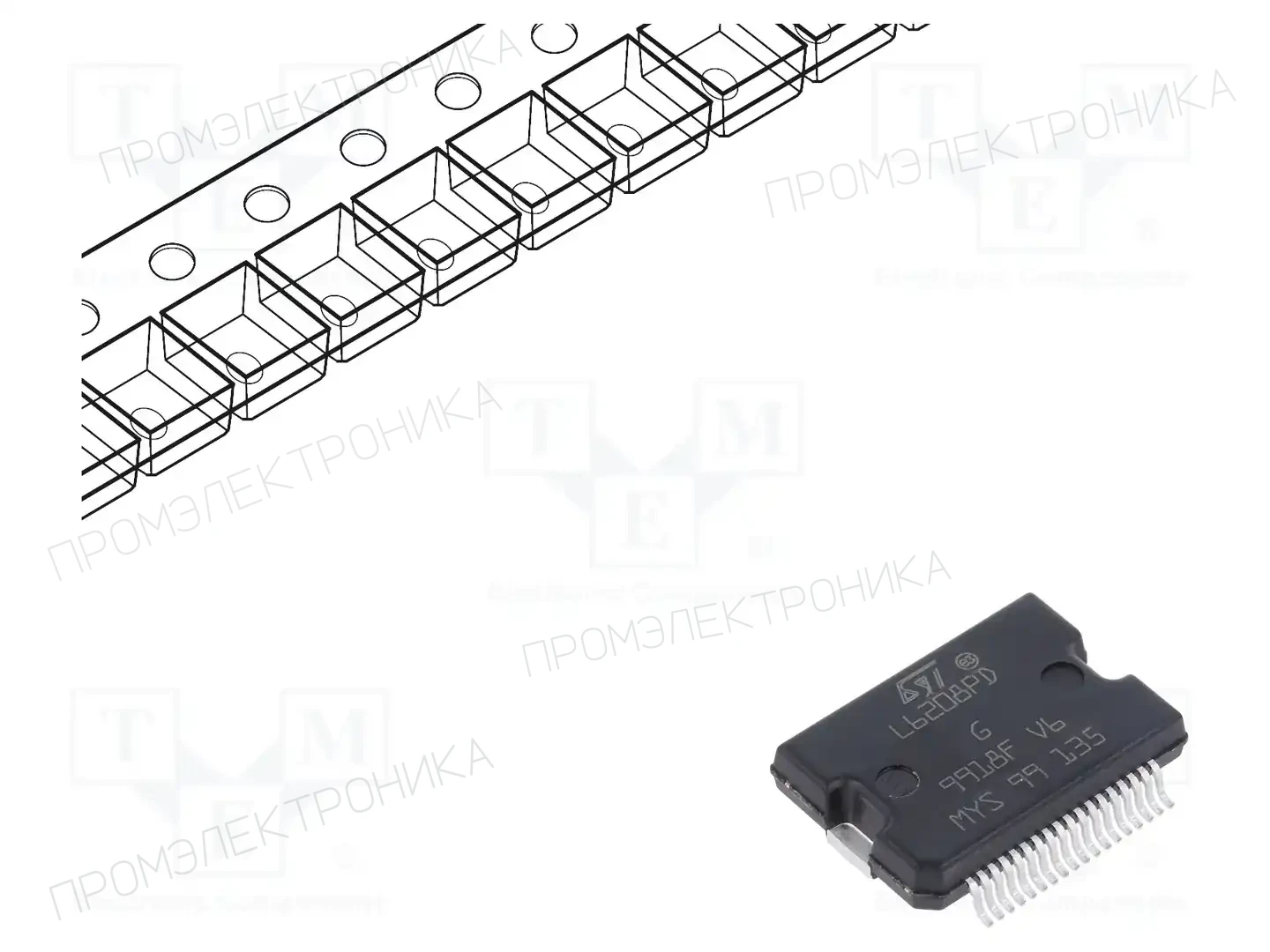 STMicroelectronics L6208PD013TR — Драйверы двигательные и ШИМ