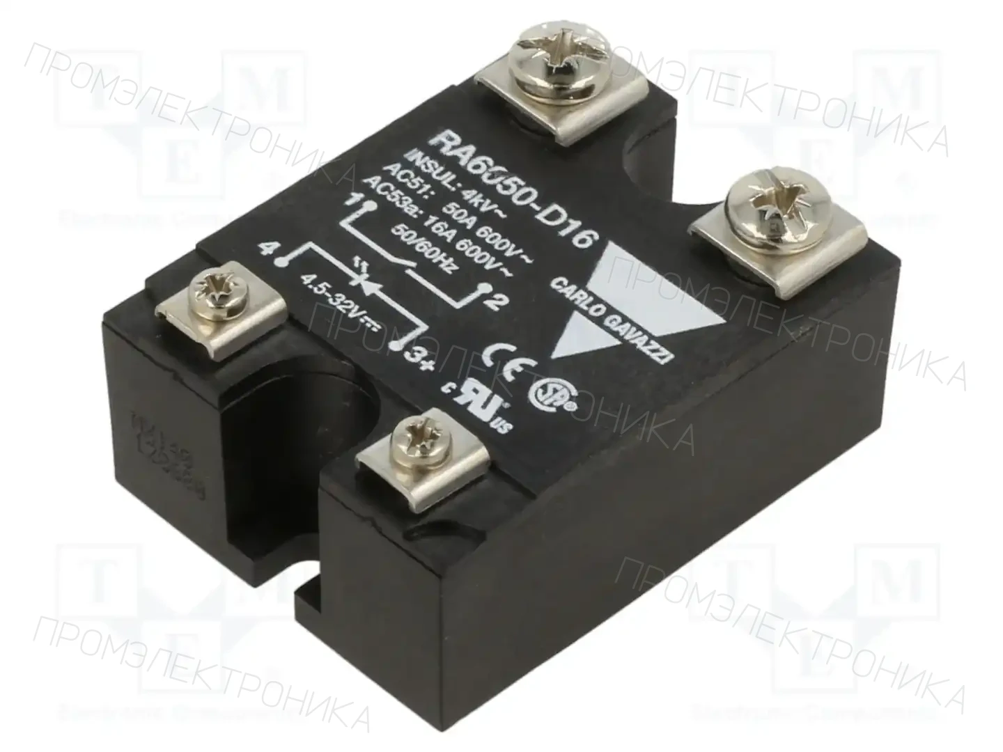 CARLO GAVAZZI RA6050-D16 — Реле SSR однофазные