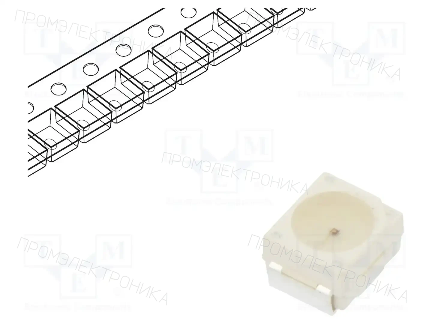 KINGBRIGHT ELECTRONIC KA-3528SYCKT — Светодиоды SMD цветные