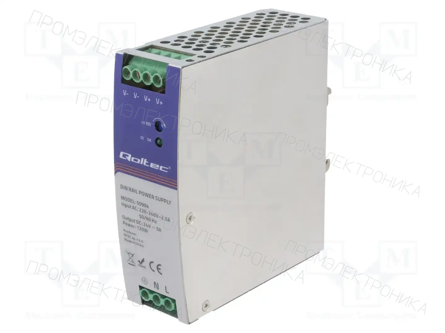 QOLTEC 50904 — Блоки питания на DIN-рейку