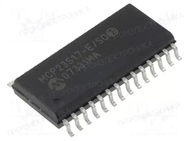 Microchip Technology MCP23S17-E/SO — Микросхемы - интерфейсы осталь