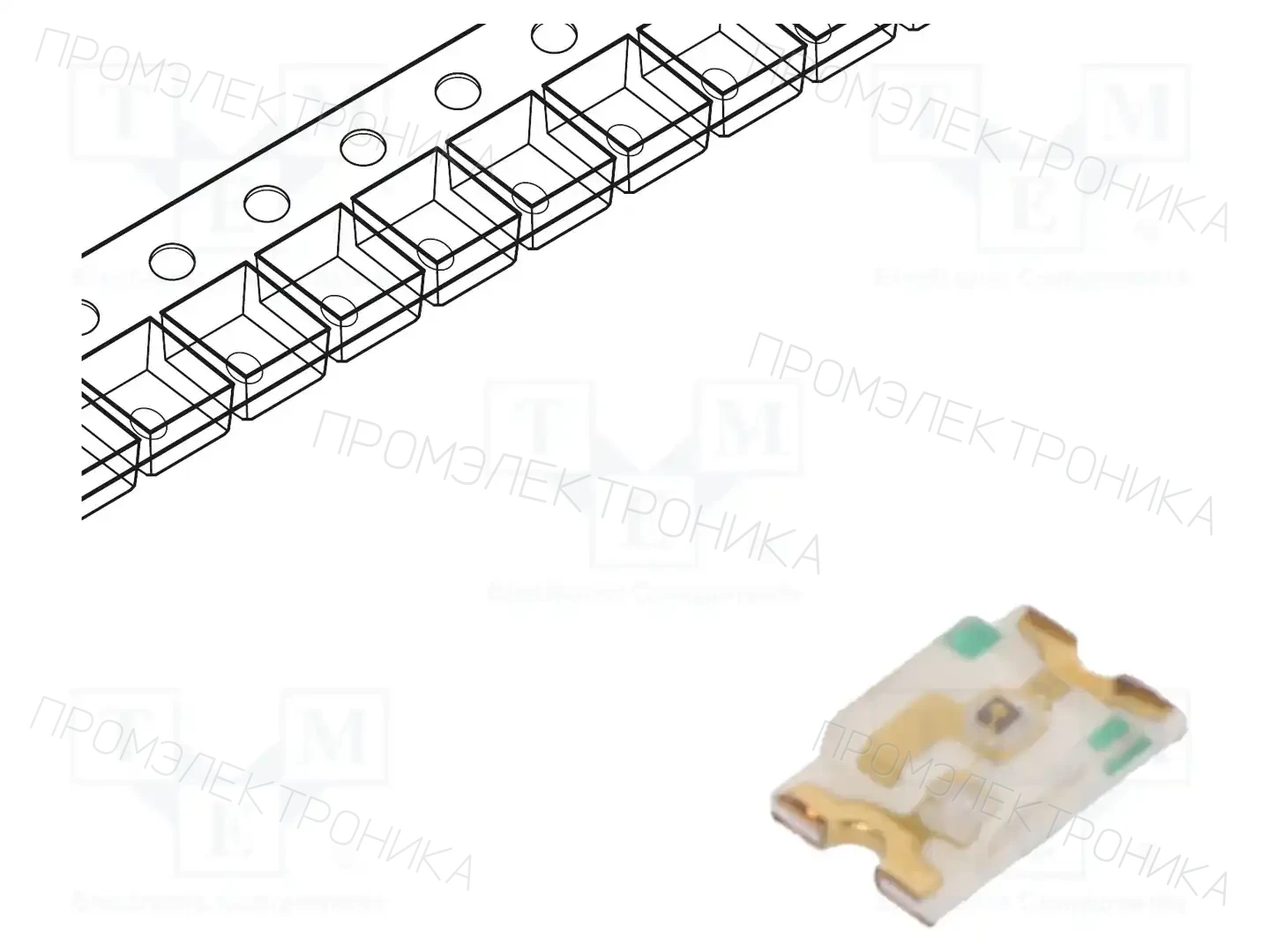 KINGBRIGHT ELECTRONIC KPHCM-2012CGCK — Светодиоды SMD цветные