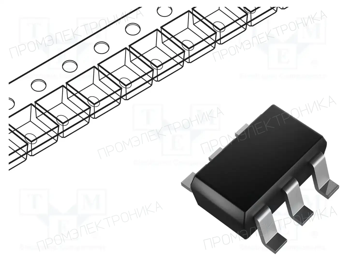 onsemi MUN5331DW1T1G — Комплементарные пары транзисторов