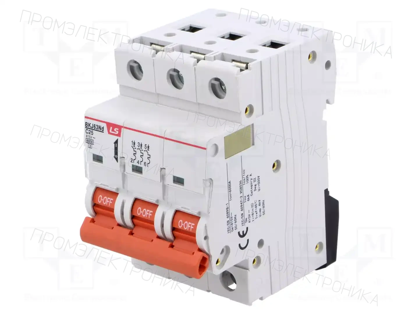 LS ELECTRIC BKJ63ND 3P C25 — Выключатели максимального тока