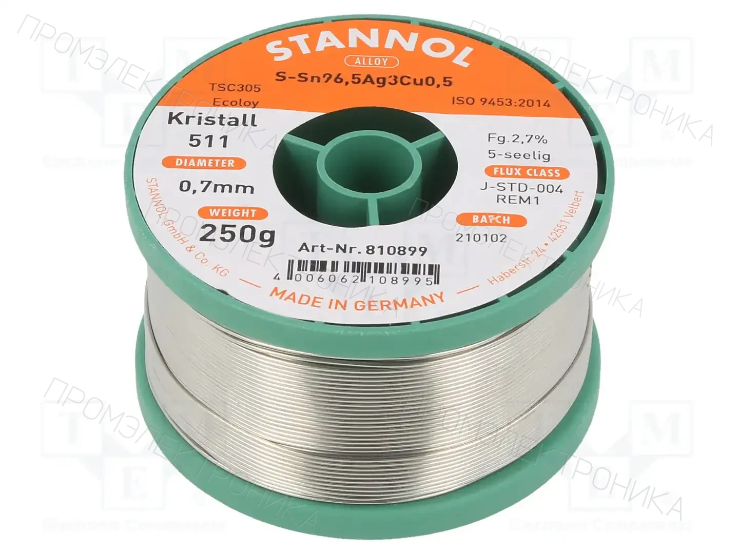STANNOL 810899 — Паяльные провода бессвинцовые